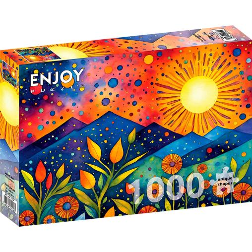 Puzzle Enjoy Lluvia Al Atardecer de 1000 Piezas