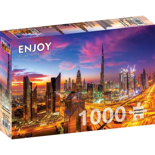 Puzzle Enjoy Mañana Sobre el Centro de Dubai de 1000 Piezas