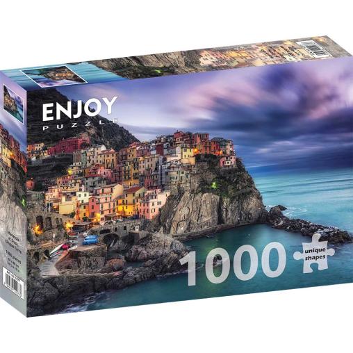 Puzzle Enjoy Manarola al Anochecer, Cinque Terre de 1000 Pzs