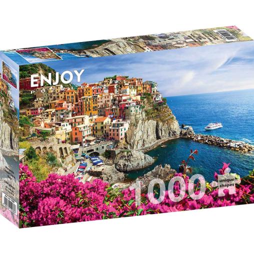 Puzzle Enjoy Manarola, Cinque Terre, Italia de 1000 Pzs