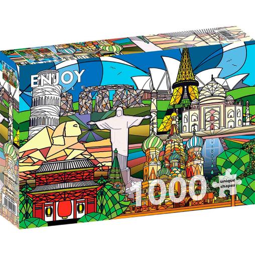 Puzzle Enjoy Monumentos Mundiales de 1000 Piezas