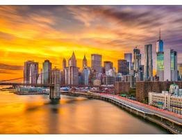 Puzzle Enjoy Nueva York al Atardecer de 1000 Pzs