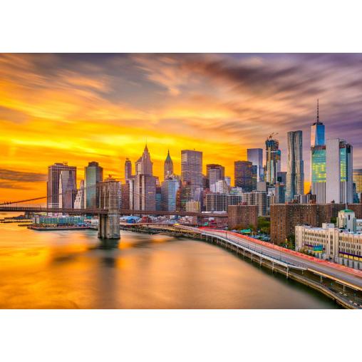 Puzzle Enjoy Nueva York al Atardecer de 1000 Pzs