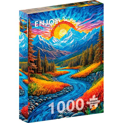 Puzzle Enjoy Paisaje al Amanecer de 1000 Piezas