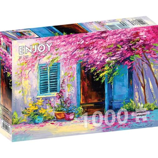 Puzzle Enjoy Patio Florido de 1000 Piezas