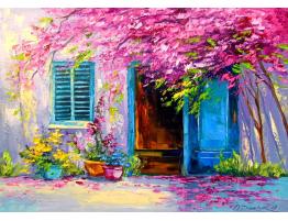 Puzzle Enjoy Patio Florido de 1000 Piezas