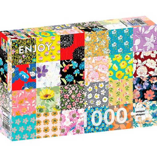 Puzzle Enjoy Patrones Florales de 1000 Piezas