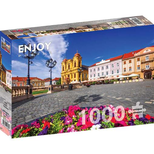 Puzzle Enjoy Plaza de la Unión en Timisoara, Rumanía de 1000 Pz