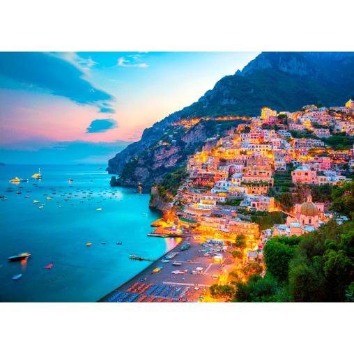 Puzzle Enjoy Positano al Atardecer, Italia de 1000 Piezas