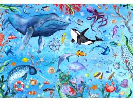 Puzzle Enjoy Profundo Mar Azul de 1000 Piezas