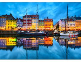 Puzzle Enjoy Puerto Antiguo de Copenhague de 1000 Piezas