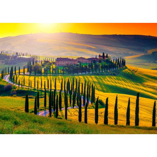 Puzzle Enjoy Puesta de Sol en Toscana de 1000 Piezas