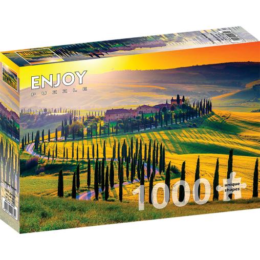 Puzzle Enjoy Puesta de Sol en Toscana de 1000 Piezas