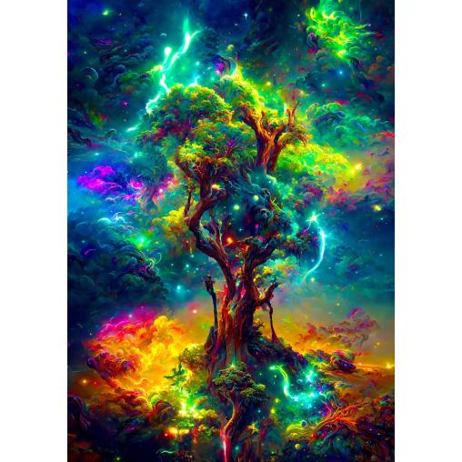 Puzzle Enjoy Árbol Cósmico De La Vida de 1000 Piezas