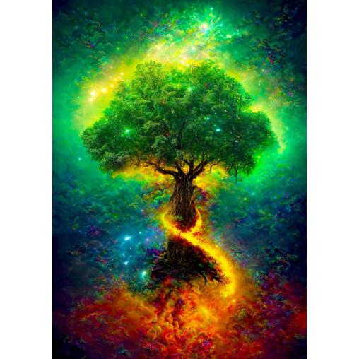 Puzzle Enjoy Árbol Nórdico De La Vida de 1000 Piezas