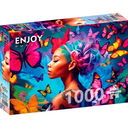 Puzzle Enjoy Reina De Las Mariposas de 1000 Piezas