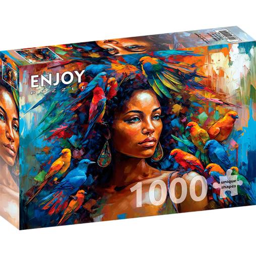 Puzzle Enjoy Reina de las Plumas de 1000 Piezas