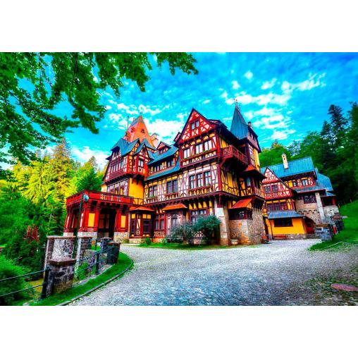 Puzzle Enjoy Residencia Real, Sinaia, Rumania de 1000 Piezas