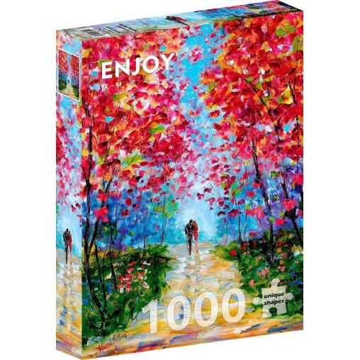 Puzzle Enjoy Romance Floreciente en Primavera de 1000 Pzs