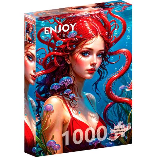 Puzzle Enjoy Sirena Pelirroja de 1000 Piezas