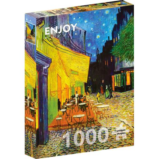 Puzzle Enjoy Terraza de Café por la Noche de 1000 Pzs