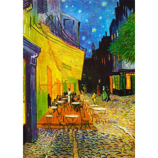 Puzzle Enjoy Terraza de Café por la Noche de 1000 Pzs