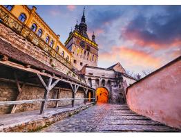 Puzzle Enjoy Torre del Reloj en Sighisoara, Rumanía de 1000 Pzs