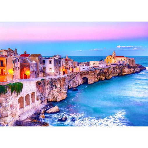 Puzzle Enjoy Vieste en las Rocas, Italia de 1000 Piezas