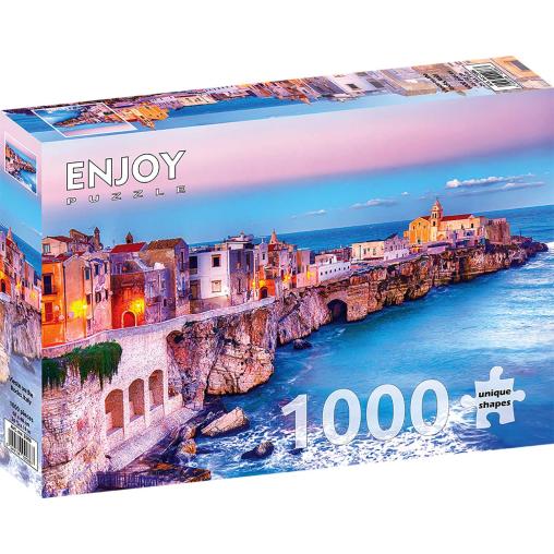 Puzzle Enjoy Vieste en las Rocas, Italia de 1000 Piezas