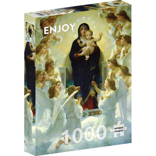 Puzzle Enjoy Virgen con Ángeles de 1000 Piezas