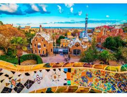 Puzzle Enjoy Vista desde el Parque Güell, Barcelona de 1000 Pz