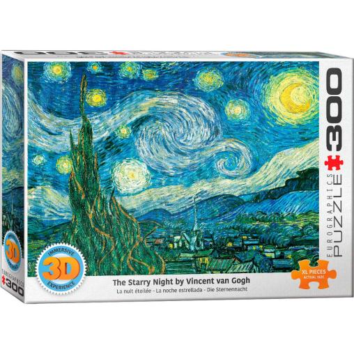 Puzzle Eurographics 3D Lenticular La Noche Estrellada de 300 XXL