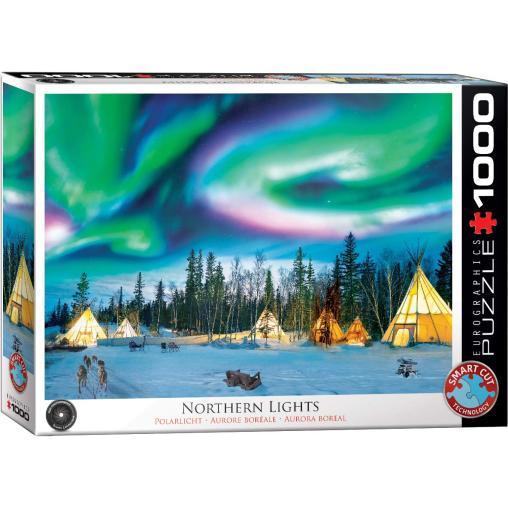 Puzzle Eurographics Acampada para Observar la Aurora Boreal 100