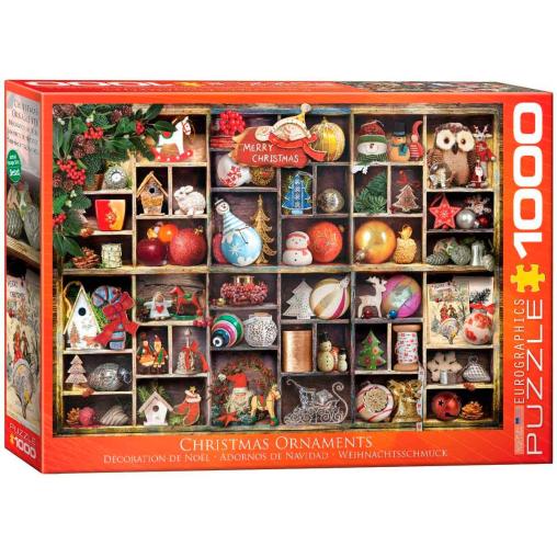 Puzzle Eurographics Adornos de Navidad de 1000 Piezas