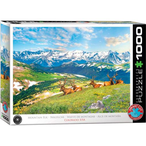 Puzzle Eurographics Alces de Montaña de 1000 Piezas