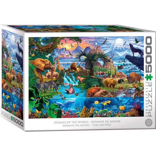 Puzzle Eurographics Animales del Mundo de 5000 Piezas