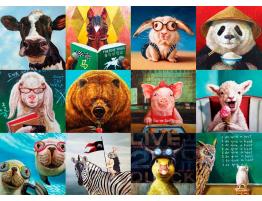 Puzzle Eurographics Animales Divertidos de 1000 Piezas