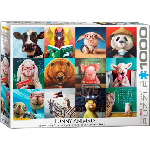 Puzzle Eurographics Animales Divertidos de 1000 Piezas