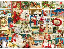 Puzzle Eurographics Antiguas Tarjetas de Navidad de 1000 Piezas