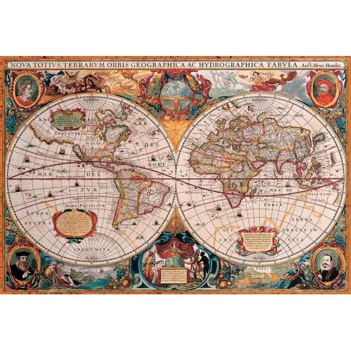 Puzzle Eurographics Antiguo Mapa del Mundo de 2000 Piezas