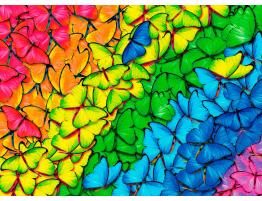 Puzzle Eurographics Arcoíris de Mariposas de 1000 Piezas