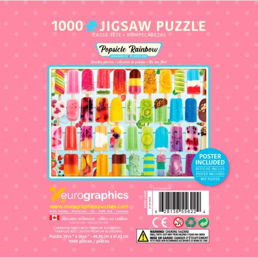 Puzzle Eurographics Arcoíris de Polos, Lata de 1000 Pzs