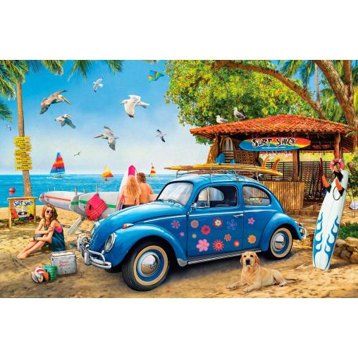 Puzzle Eurographics Autos Clásicos Americanos Surf Shack de 100