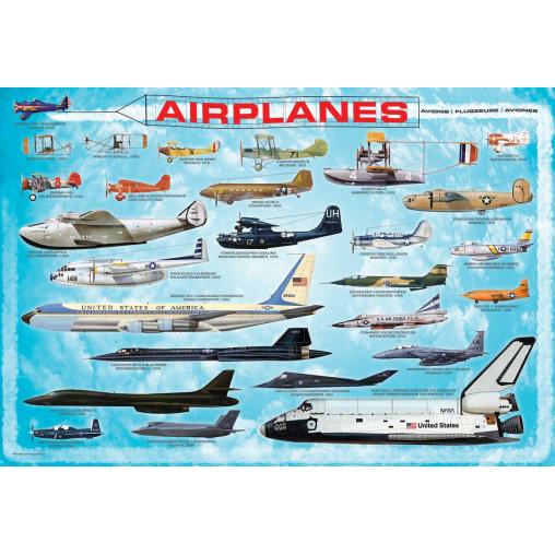 Puzzle Eurographics Aviones de 100 Piezas