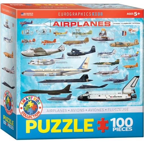 Puzzle Eurographics Aviones de 100 Piezas