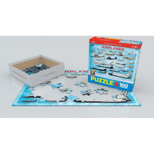 Puzzle Eurographics Aviones de 100 Piezas