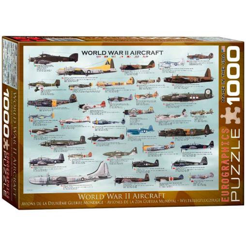 Puzzle Eurographics Aviones de 2ª Guerra Mundial de 1000 Piezas