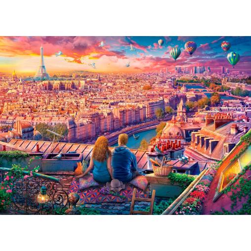 Puzzle Eurographics Azotea en París de 1000 Piezas