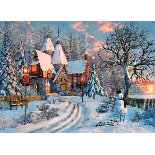 Puzzle Eurographics Casa de Campo en Navidad de 1000 Piezas