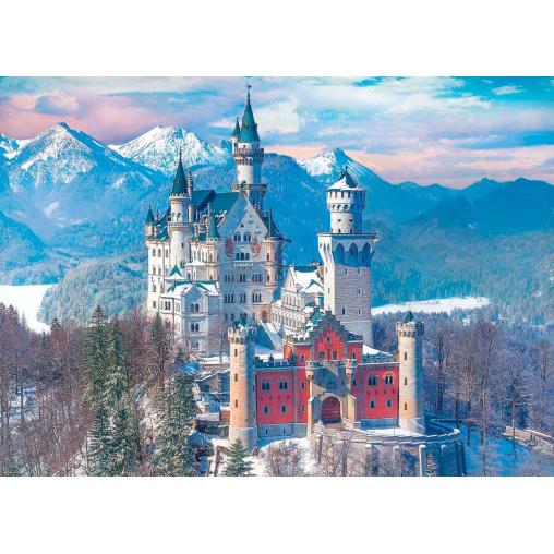 Puzzle Eurographics Castillo de Neuschwanstein en Invierno de 1